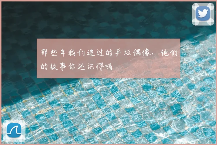 那些年我们追过的乒坛偶像，他们的故事你还记得吗